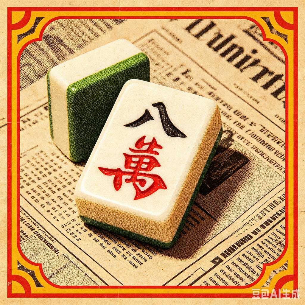 simple text mahjong tiles