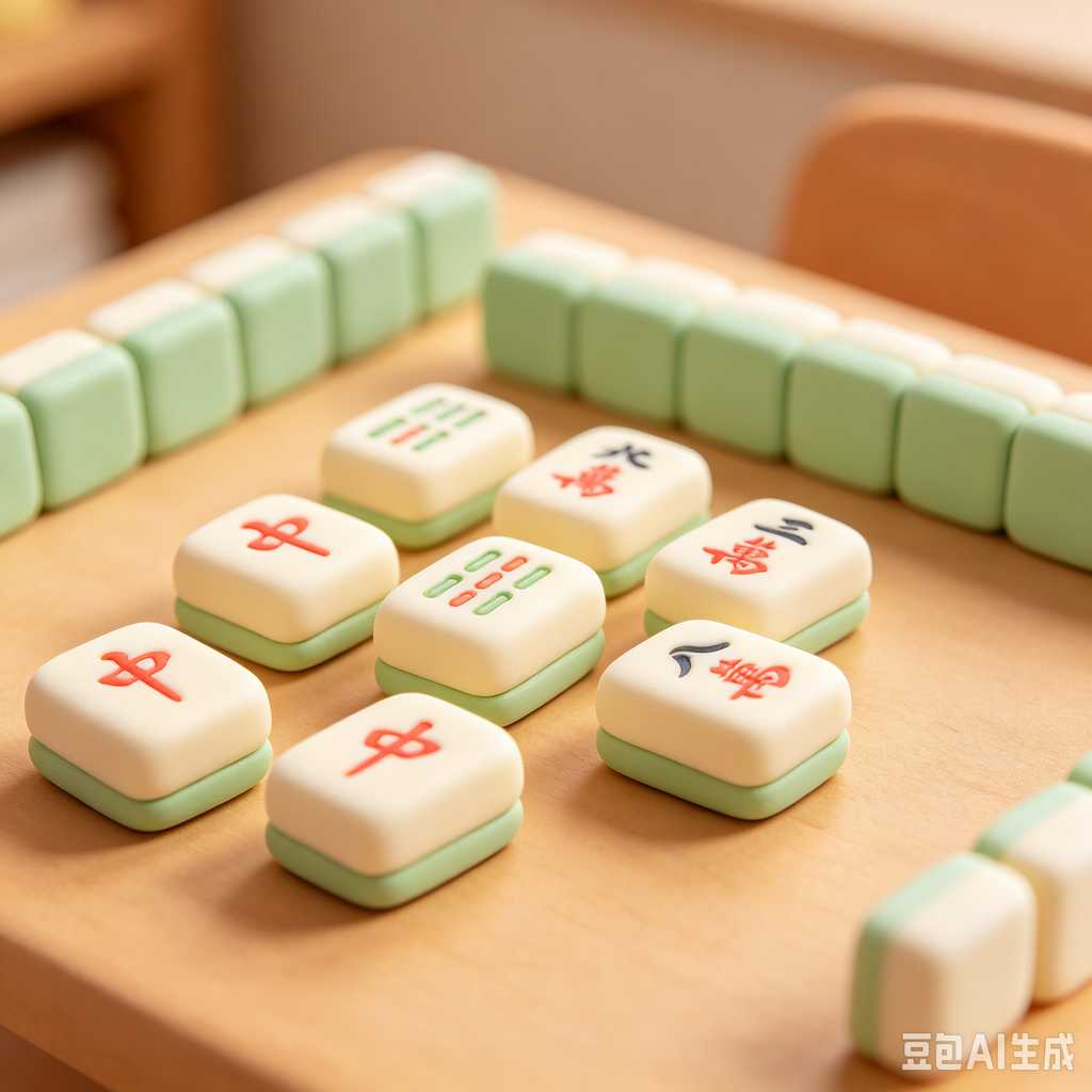 oriental style mahjong tiles