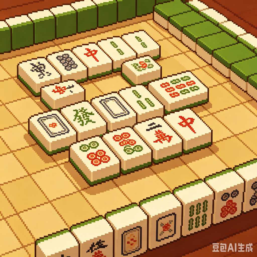 trendy color mahjong set