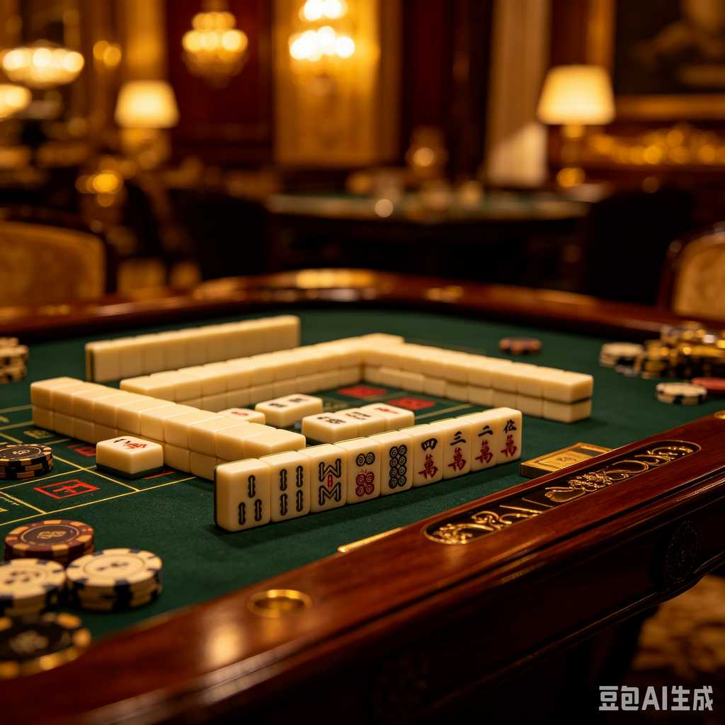 artistic mahjong tiles set