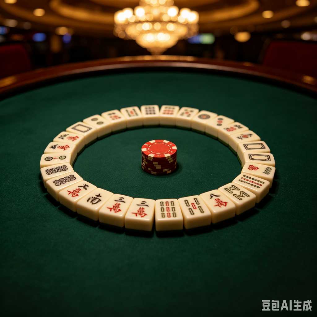 flat print mahjong set